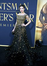 Halsey at the Los Angeles premiere of 'The Huntsman: Winter's War' held at the Regency Village