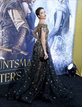 Halsey at the Los Angeles premiere of 'The Huntsman: Winter's War' held at the Regency Village