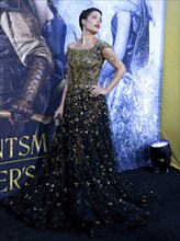 Halsey at the Los Angeles premiere of 'The Huntsman: Winter's War' held at the Regency Village