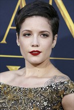 Halsey at the Los Angeles premiere of 'The Huntsman: Winter's War' held at the Regency Village