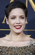 Halsey at the Los Angeles premiere of 'The Huntsman: Winter's War' held at the Regency Village