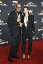 Jeff Goldblum and Emilie Livingston at the World premiere of 'Thor: Ragnarok' held at the El