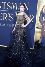 Halsey at the Los Angeles premiere of 'The Huntsman: Winter's War' held at the Regency Village