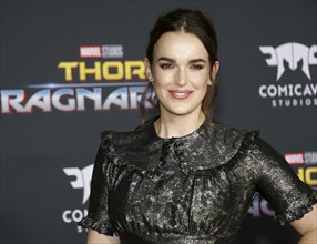 Elizabeth Henstridge at the World premiere of 'Thor: Ragnarok' held at the El Capitan Theatre in