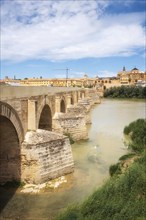 Roman Bridge and Guadalquivir river, Great Mosque, Cordoba, Spain, Europe