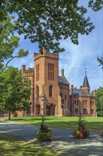 Sangaste Castle was built in 1879-1883 in Neo-Gothic style, Estonia, Europe