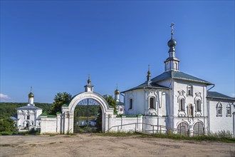 Assumption Kosmin Monastery in Nebyloye village, Russia. Church of St. Nicholas