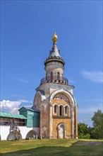 Candle tower in Boris and Gleb Monastery in Torzhok, Russia, Europe