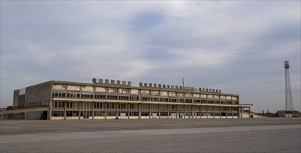 Nicosia, Cyprus, November 22 2016: Exterior view of the abandoned building of Nicosia International