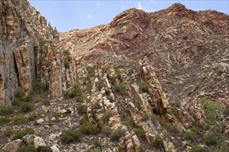 Rock layer of mountains in Africa