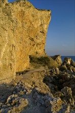 Rocks and stones, sunset-lit by the sun. Crimea