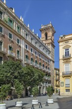 Street in Valencia city center, Spain, Europe