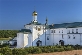 Assumption Kosmin Monastery in Nebyloye village, Russia. Church of the Transfiguration