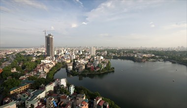 Cityscape of Hanoi city, the capital of Vietnam, Asia