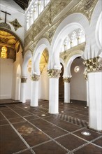 Toledo, Spain, Interior Synagogue of Santa Maria la Blanca in Toledo, Spain, Europe