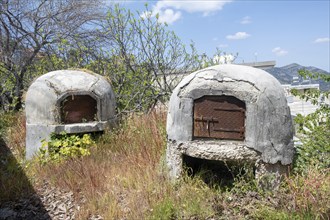 Traditional Greek Cypriot wood fired brick clay oven outdoor. Clay oven used for cooking delicious