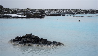 Blue Lagoon Thermal Bath in Iceland. Natural spa treatment