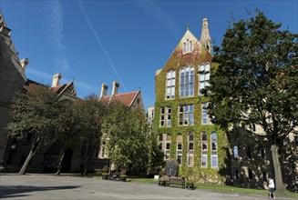 Manchester, United Kingdom, September 18, 2016: Manchester University Office main campus buildings