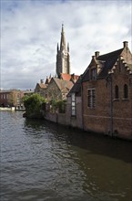 Canal in Bruges, a popular tourist destination in Belgium