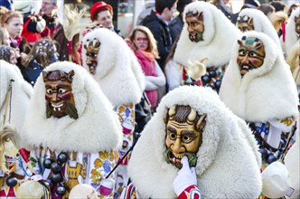 Typical carnival costumes in Southern Germany