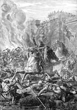 The sack of Rome in 410 by king Alaric I and the Visigoths