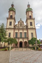 St Maurice abbey church in Ebersmunster in Alsace. France