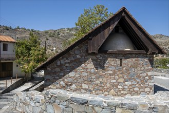 Ancient stoned christian church of St Metamorfosis Sotiros. Palaichori village Cyprus. Chapel