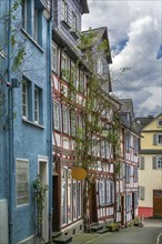 Street with half-timbered houses in Wetzlar, Germany, Europe