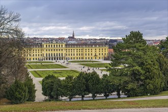 Schonbrunn Palace is a former imperial Rococo summer residence in Vienna, Austria, Europe