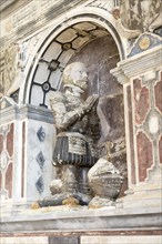 Richard Cornwallis memorial monument in church at Cretingham, Suffolk, England, UK