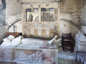 Cobb memorial and alabaster tomb Lady Eleanor Methuen died 1959 Methuen Chapel, church of Saint