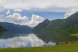 Lago di Ledro, Lake Ledro, mountain lake, Lake Garda mountains, Trentino, Italy, Europe