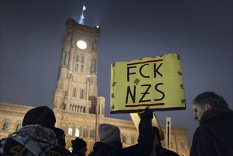 Pictures taken during the demonstration Auf die Strasse! Against Nazi deportation plans of the AfD