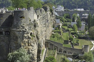 The Bock fortifications and casemates in Luxembourg, Grand Duchy of Luxembourg