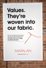 Matalan clothing company ethical standards values statement poster