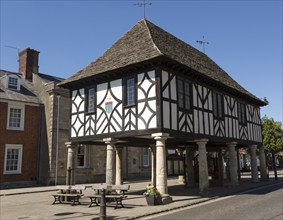 Town Hall building original seventeenth century restored 1889 now a museum, Royal Wootten Bassett,