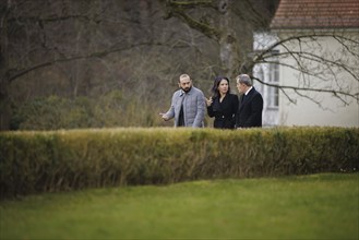 Trilateral meeting at Villa Borsig between Germany, Armenia and Azerbaijan. Annalena Bärbock