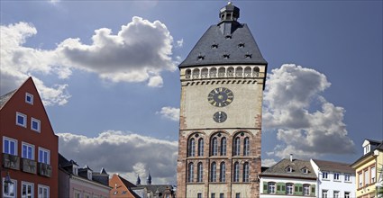 The Altpörtel at the end of Maximilianstraße in Speyer, Rhineland-Palatinate