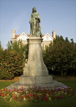 Queen Victoria statue, Candie Gardens, St Peter Port, Guernsey, Channel Islands, UK, Europe