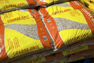 Bags of coarse grit