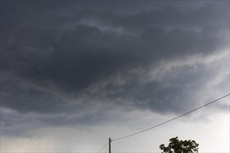 Storm on the Triebenberg near Dresden, Dresden, Saxony, Germany, Europe