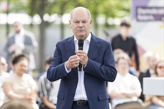 Olaf Scholz (Federal Chancellor, SPD) at the Germany Dialogue on the topic Together for Democracy