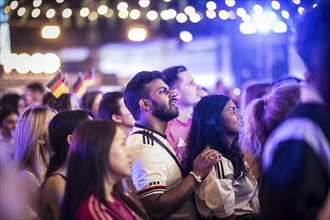 Scenes in the fan zone on Platz der Republik in front of the Reichstag building taken in Berlin, 29