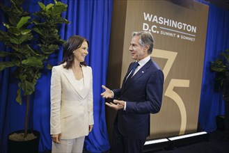 NATO summit meeting in Washington. Annalena Bärbock (Alliance 90/The Greens), Federal Foreign