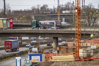 Duisburg-Kaiserberg motorway junction, complete reconstruction and new construction of the A3 and