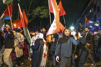 Demonstration by pro-Palestinian activists in Duisburg-Hochfeld, around 110 demonstrators marched