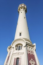 Hoge vuurtoren van Heist, lighthouse along the North Sea coast at Knokke-Heist, West-Flanders,