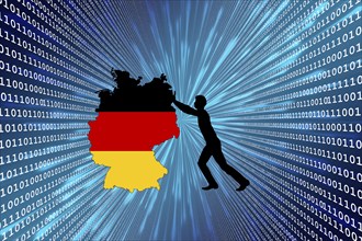 Symbolic image, boost Germany perspective, economy, lack of big data, Industry 4.0, enthusiasm