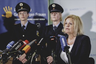 Nancy Faeser (SPD), Federal Minister of the Interior and Home Affairs, in a press statement on the