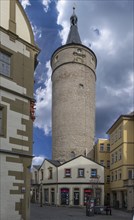 Falterturm, late medieval tower of the town fortifications, around 1480, Falterstraße, .Kitzingen,